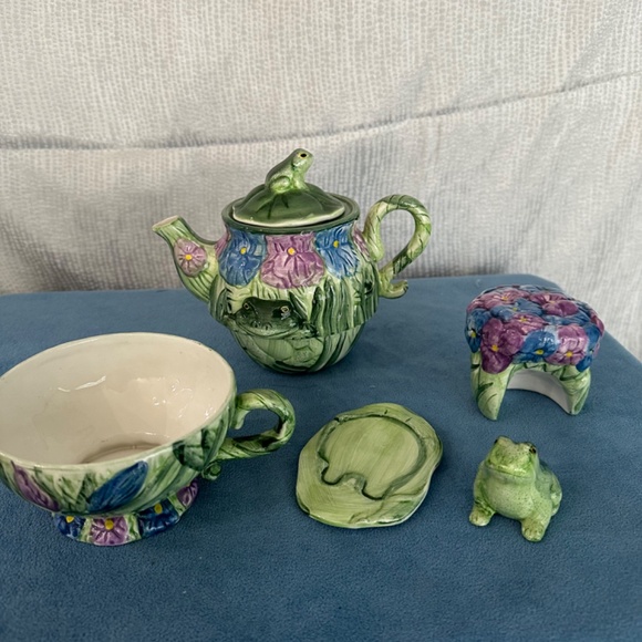 Vintage Silvestri , Ceramic  Nesting Teapot Set, 6pieces - Picture 4 of 16